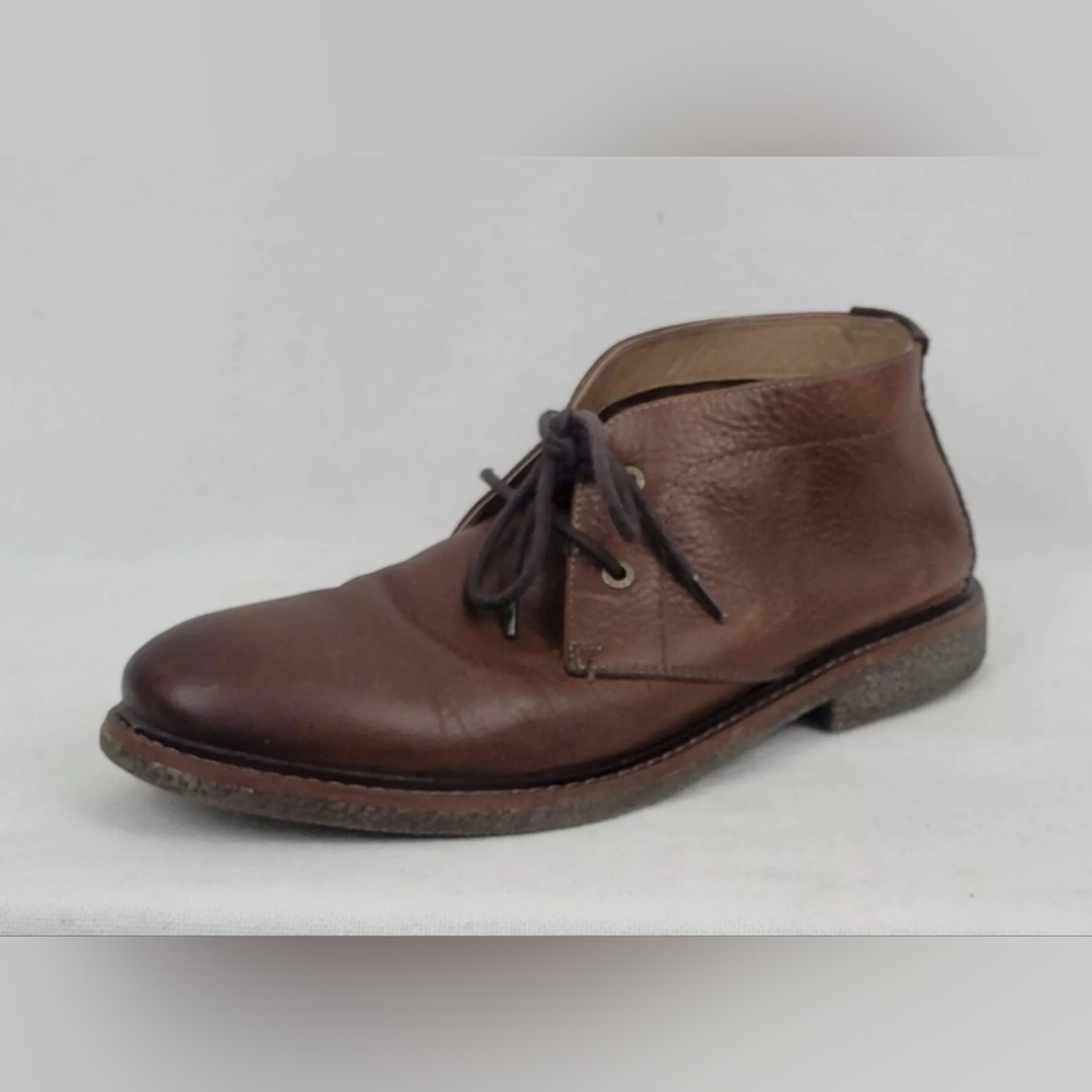 lucky brand 9.5 boone chukka brown leather boots